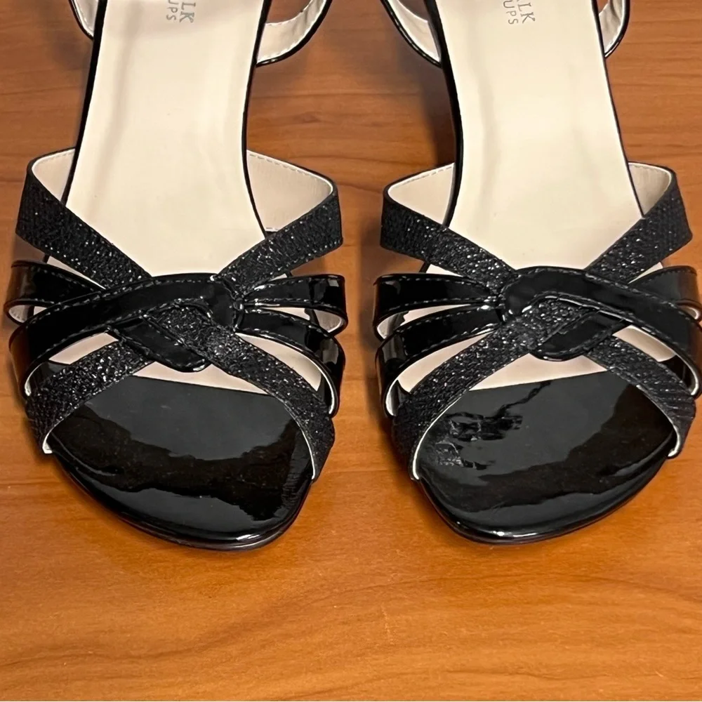 Touch Ups By Benjamin Walk Jane Black Ankle Strap Sandal Size 9 NWOB - Picture 5 of 10